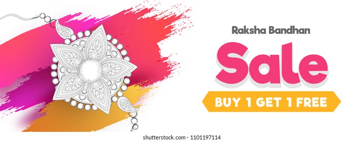 Rakhi, Indian brother and sister festival Raksha Bandhan concept.