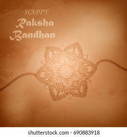  rakhi for Indian festival Raksha Bandhan. vector illustration 