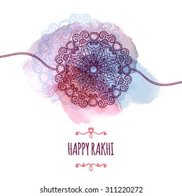 Rakhi for Raksha Bandhan background.Vector illustration for you design Indian festival of brother and sister love