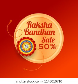 Rakhi Sale Poster,Banner Background For Festival Of Raksha Bandhan.