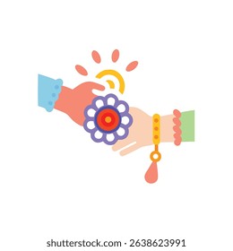 Rakhi-moments icon vector illustration style