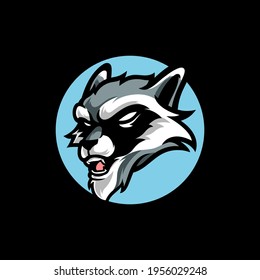 Rakoon E Sport Mascot Logo