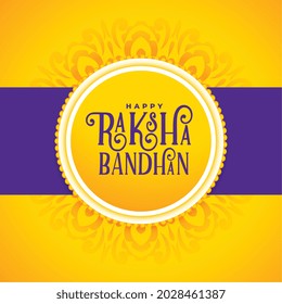raksha bandhan background in yellow theme color