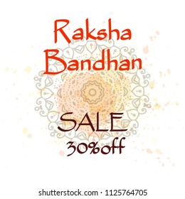 Raksha Bandhan celebration. Creative illustration,sale banner or poster for indian festival. Design Vector Illustration