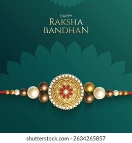 Raksha bandhan festival greeting card India. editable abstract vector illustration design. Happy Raksha Bandhan with nice Decorative Rakhi for Raksha Bandhan.