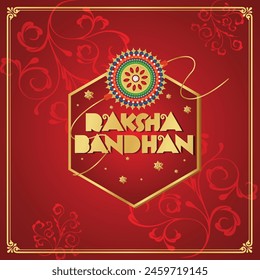 Raksha Bandhan Festival Logo or Typography Unit Design for Advertising or promotion.