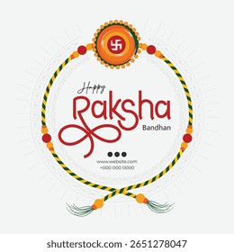 Raksha Bandhan Festival Post Design modelos