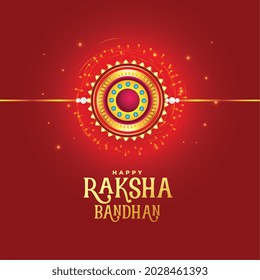 raksha bandhan festival red card design