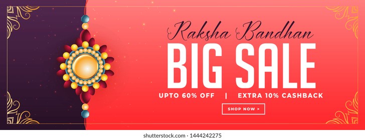 raksha bandhan festival sale discount banner design
