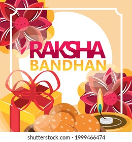 raksha bandhan hindu celebration flyer
