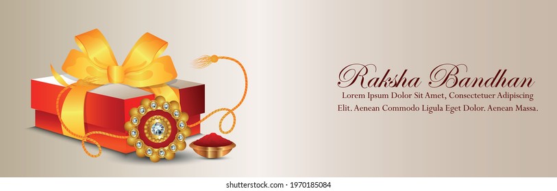 Raksha bandhan invitation banner or header, Raksha bandhan festival of india background with vector illustration 