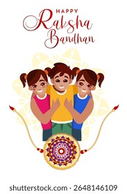 Raksha bandhan means the bond of protection.