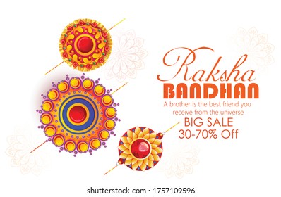 Raksha Bandhan with nice illustration in a creative background, Beautiful background