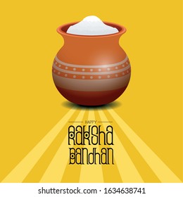 Raksha bandhan poster. Traditional indian celebration - Vector