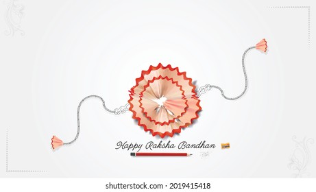 Raksha Bandhan Rakhi creative concept and idea