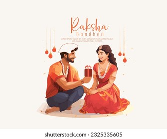 Raksha Bandhan, Rakhi Festival Background Design with Creative Rakhi, Indian festival of brother and sister bonding celebration 