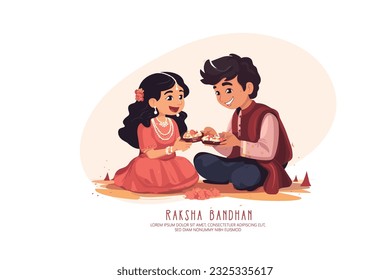 Raksha Bandhan, Rakhi Festival Background Design with Creative Rakhi, Indian festival of brother and sister bonding celebration 