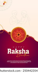 Raksha Bandhan, Rakhi Festival Background Design with Creative Rakhi,