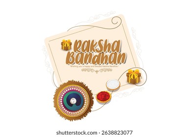 Raksha Bandhan Or Rakhi on a Vibrant  Background with Discount Offers