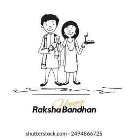 Raksha Bandhan social media post design free download