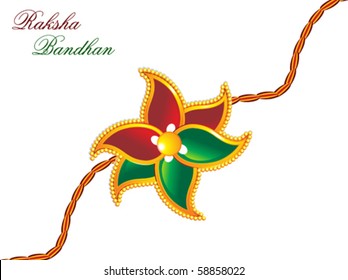 raksha bandhan theme rakhi vector illustration