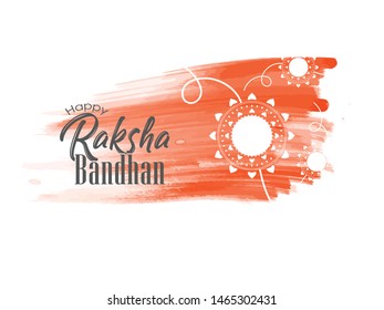 Raksha Bandhan vector abstract illustration card ,banner ,poster. Happy Rakhi card, vector Illustration banner. Beautiful Rakhi shows the bonding between brother and sister.