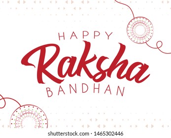 Raksha Bandhan vector abstract illustration card ,banner ,poster. Happy Rakhi card, vector Illustration banner. Beautiful Rakhi shows the bonding between brother and sister.