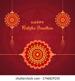 Raksha Bandhan Vector Greeting Background