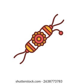 Raksha-thread icon vector illustration style
