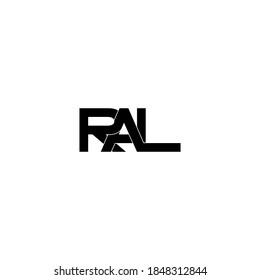 ral letter original monogram logo design