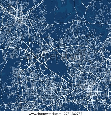 Raleigh and Durham City Map discover intricate urban design in a clear blueprint where refined linework and subtle monochrome tones bring the structured grid to life, emphasizing refined linework.