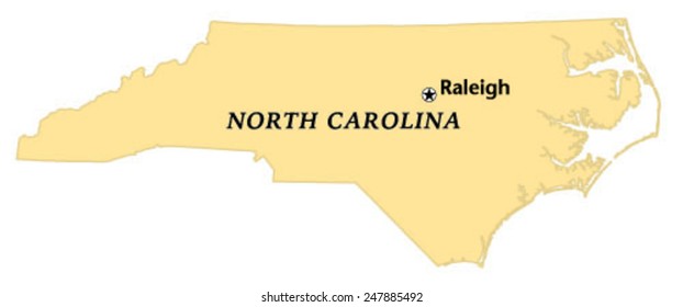 Raleigh, North Carolina Locate Map