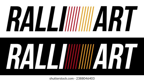 Ralliart Rally Art Racing Developement Symbol Icon Logo Sign Signage Banner Badge Label Vector EPS PNG Transparent No Background Clip Art Vector EPS PNG 