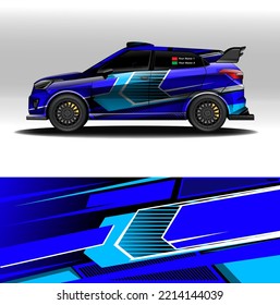 plantillas vectoriales de concepto de coche de rally