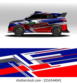 plantillas vectoriales de concepto de coche de rally