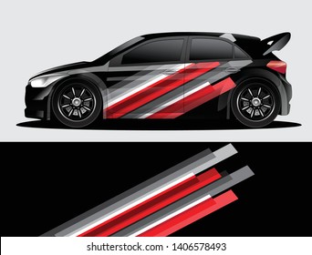 Rally Car Decal Graphic Wrap Vector Stock Vector (Royalty Free) 1584044296