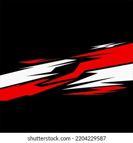 rally car sticker design vector
