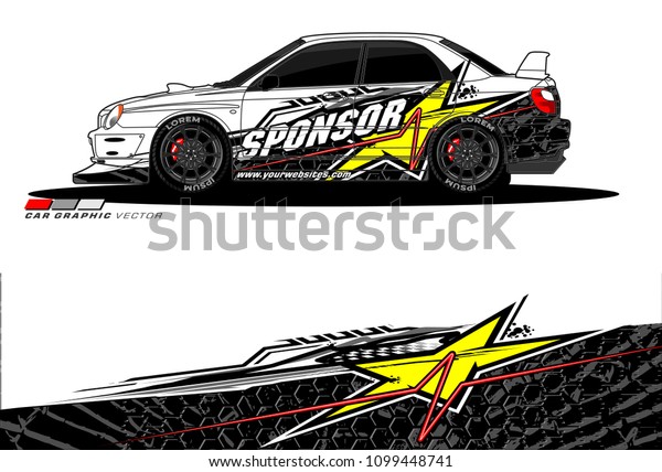 Rally car vector Livery. abstract lines for\
vehicle wrap designs