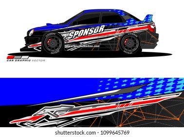 Rally car wrap vector designs. abstract livery for vehicle vinyl branding