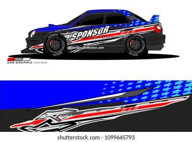 Rally car wrap vector designs. abstract livery for vehicle vinyl branding
