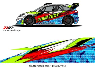 Rally car wrap vector designs. abstract livery for vehicle vinyl branding background
