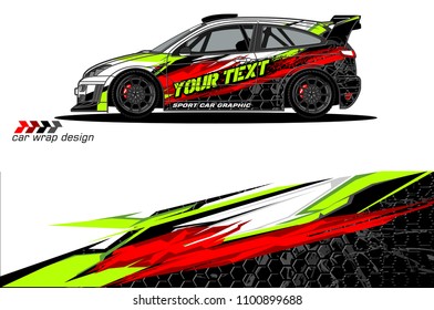 Rally car wrap vector designs. abstract livery for vehicle vinyl branding background
