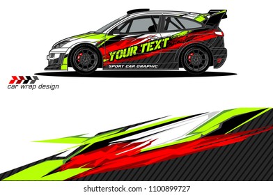 Rally car wrap vector designs. abstract livery for vehicle vinyl branding background
