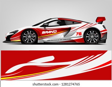 Rally car wrap vector designs. abstract livery for vehicle vinyl branding background