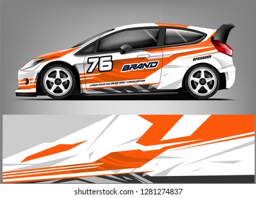 Rally car wrap vector designs. abstract livery for vehicle vinyl branding background
