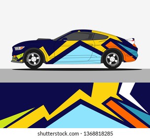 Rally car wrap vector designs.