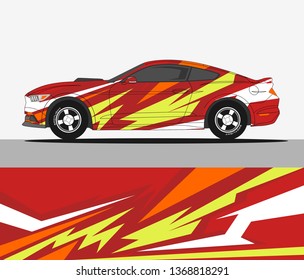 Rally car wrap vector designs.