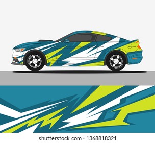 Rally car wrap vector designs.