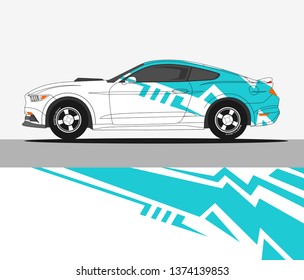 Rally car wrap vector designs
