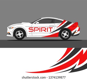 Rally car wrap vector designs